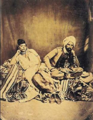 Couple juif d'Algérie vers 1856 – 1858